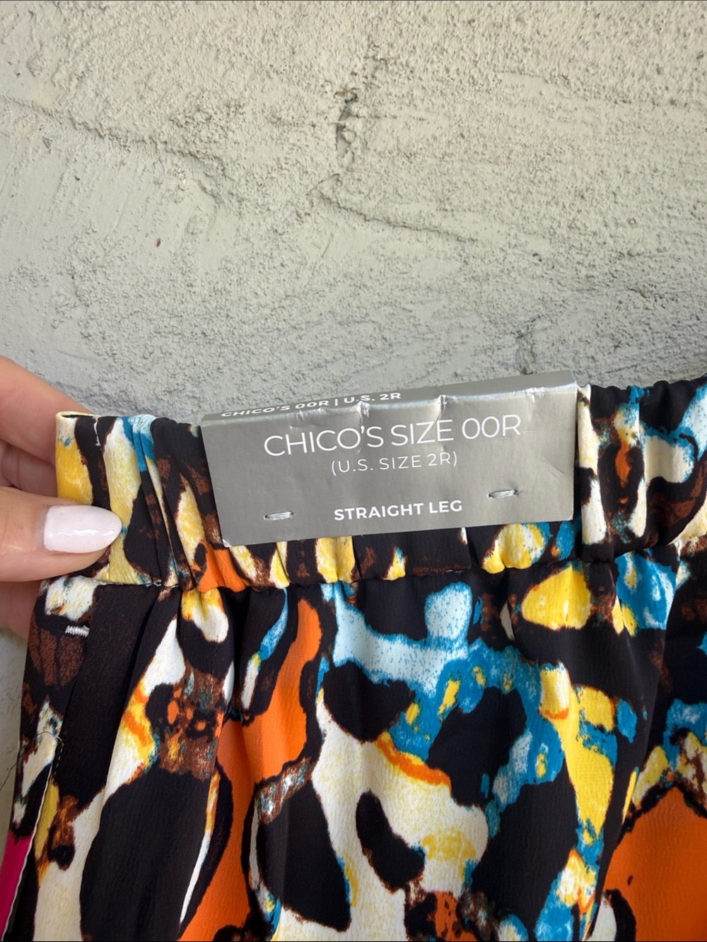 NWT Chico’s Silky Bright Animal Print Wide Leg Pull-On Pants Size 00 (US XS(2) - Picture 3 of 12